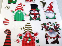 Christmas Nordic Gnome Stickers Foil Accents Santa & Mrs Paper Studio 12″ Sheet