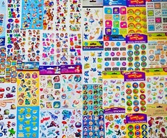 Lot of Scrapbooking Supplies 595 Stickers Huge Variety! Lots Of Themes