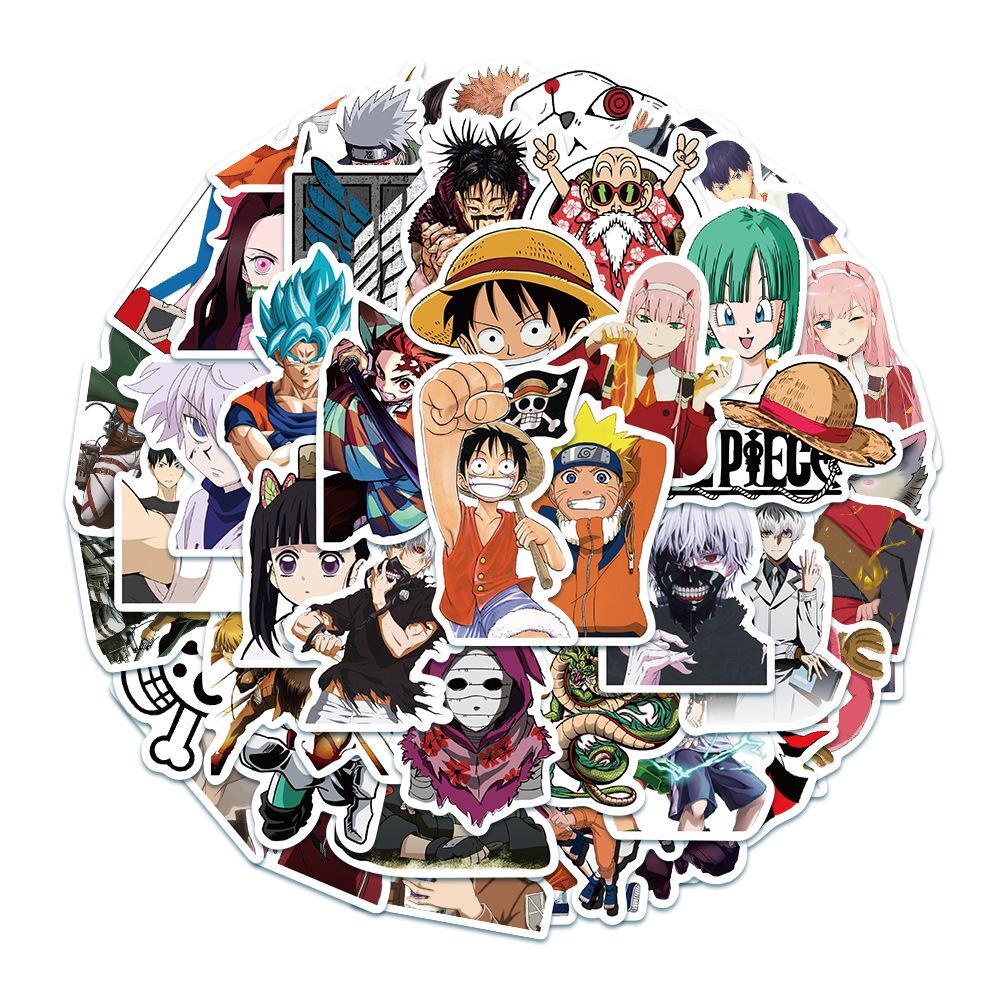 One Piece Stickers Vinyl Decal Anime Skateboard Laptop Luggage Pack Lot 50 pcs