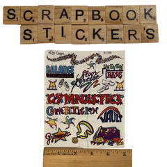BIG Gymnastics Dance Scrapbook Lot Papers Stickers Borders Titles Craft Supplies