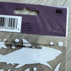 Sharks Sticker Sheet Sticko Scrapbooking Journaling