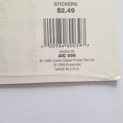Vintage USPS 1998 America’s Teddy Bear Stickers – 5 Sheets in Opened Packaging