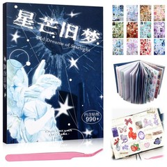 990Pcs Cute Scrapbook Stickers Travel Y2k Japanese Sticker Book for Adult Kaw…