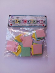 Provo Craft – Great Shapes – 1″ Square Pastel – 150 pieces – NEW