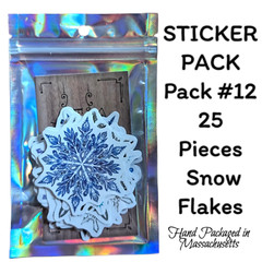 STICKER PACK – Pack #12 – 25 Pieces – Snowflakes ❄️