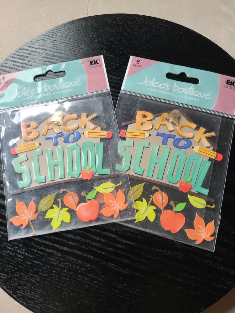 Jolee’s Boutique Stickers Back To School 2 Packs NEW ***FREE Shipping