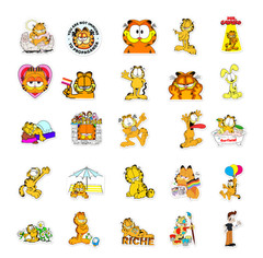 Garfield Stickers Water Resistant Great for Laptops Skateboard Journals 10 packs