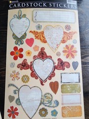 Daisy D’s Cardstock Stickers LOT – Hearts Flowers Frames Crafting NEW Floral #19