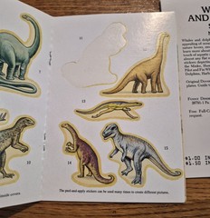 Dover Little Activity Sticker Books Dinosaurs Whales & Dolphins Lot SOME MISSING
