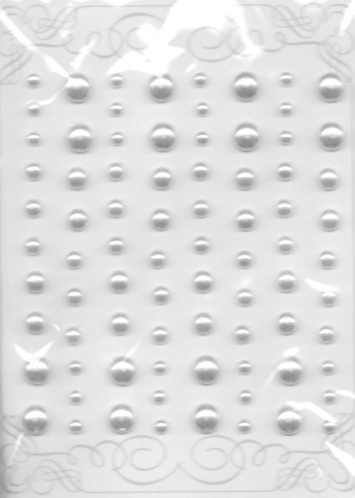 Pearl Round Gems Wedding Formal Dance Bling Michael’s Stickers Scrapbook Craft