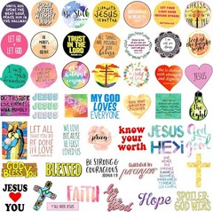 220Pcs Christian Bible Verse Stickers Waterproof for Water Bottles Laptop DIY