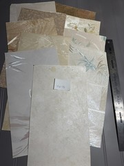 Vtge Textured Wallpaper Samples from Sample Book (10 Pieces) Set 15