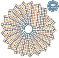 6000 Pieces Boho Happy Smile Face Stickers for School Reward Behavior Chart,3…