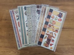 6 PC LOT Creative Memories Cottage Jumbo Great Lengths Stickers Power Palette