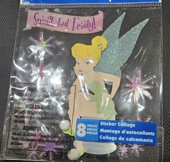 New~Tinkerbell 8 PC Sticker collage/Tinker Bell FEISTY/Jolee’s Boutique