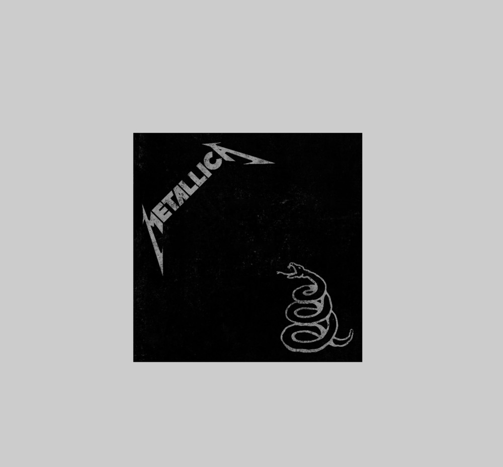 Metallica Black Album Cover Sticker Decal
