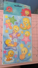 Vintage Sandylion Looney Tunes TWEETY BIRD Scrapbook Stickers 2 Sheets New Pack