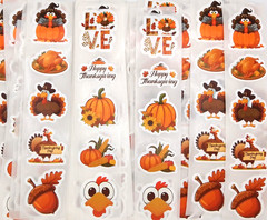 30 Thanksgiving/Fall Stickers/Scrapbooking/Planners/Crafts/Journals/1 inch