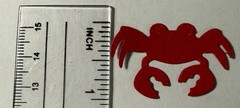 CRAB die cuts scrapbook cards