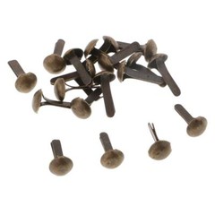 Baosity 200 Pieces Mini Round Fasteners Metal Brads Paper Fasteners Scrapbook…