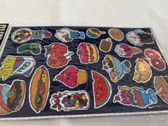 Vtg Mark 1 Chrome Prismatic Stickers Sheet 80s Junk Food Brand NEW