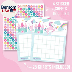 Sticker Chart for Kids Behavior at Home & Classroom – 25 Reward Chart for Kids I