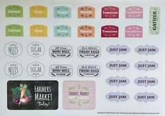 American Girl Stickers Farm and Feast Gardening Canning Food Crafts 2 Sheets NEW