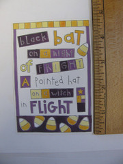 My Mind’s Eye HALLOWEEN TRICK OR TREAT QUOTE 1 Piece NOS