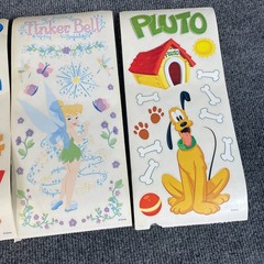 Vintage Sandylion Disney Sticker Sheets Tinker Bell Donald Pluto Big Unused