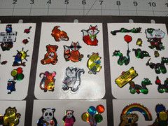 Vintage 1980s Prism Sparkle Unicorn Stickers BJ & More 100+ Lot of 12 Sheets NEW