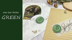 100 Wax Seal Stickers Rose Style Self Adhesive Bronze Envelope Seals for