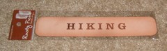 Rusty Pickle Large Leather Title ~ Hiking