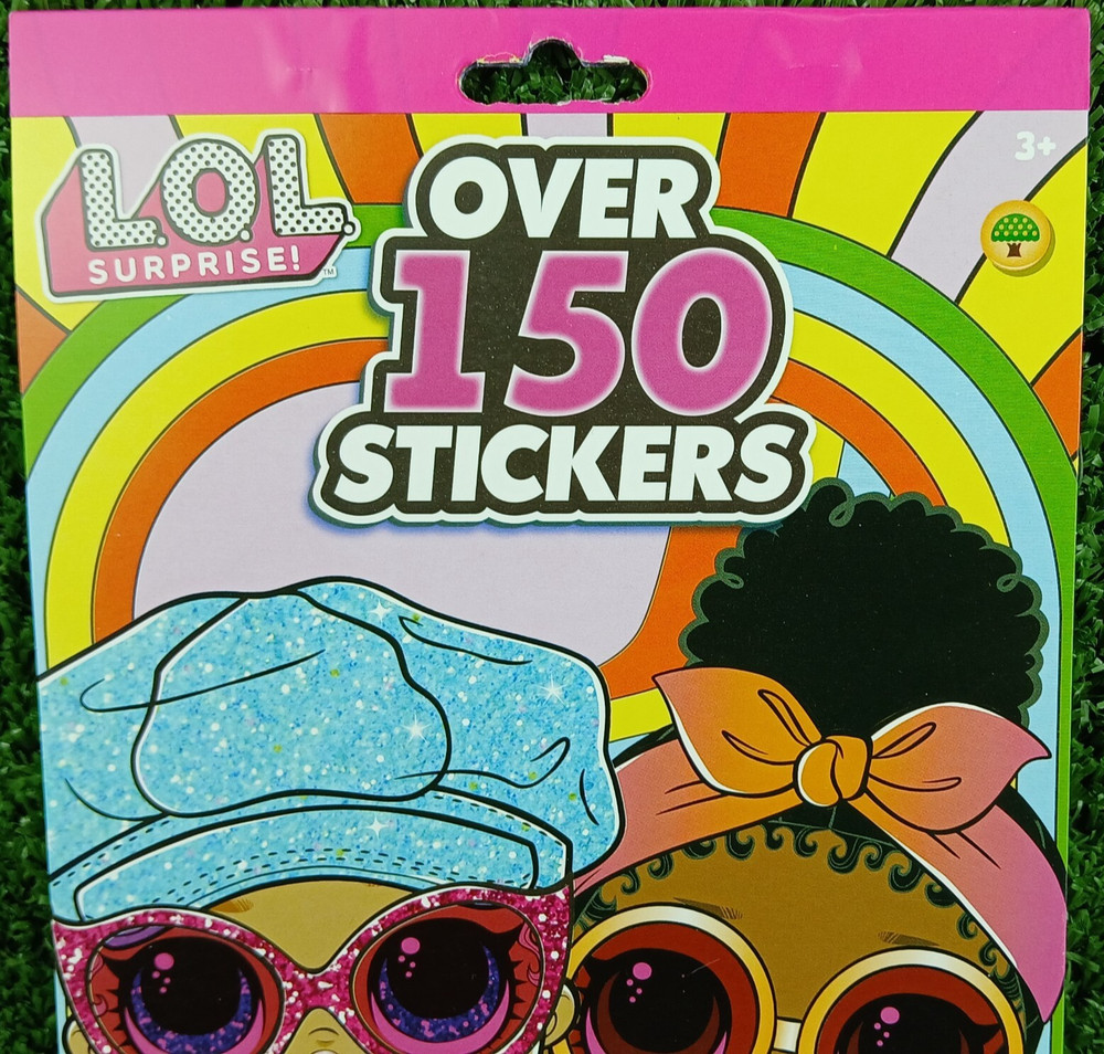 L.O.L. Surprise Colorful Sticker Book LOL Puffy 150 Stickers Glitter Foil Glossy