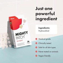 Patch Hero Original For Covering Zits ,Spot Stickers for Face and Skin, 36 Count