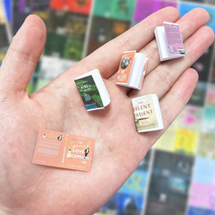 200PCS Mini Book Cover Stickers for 1:12 Miniatures & DIY Crafts