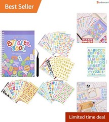1700+ Colorful Alphabet & Number Stickers for Creative DIY Projects