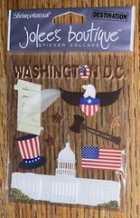 JOLEES WASHINGTON DC Title WHITE HOUSE US CAPITOL Monument 3D Scrapbook Stickers