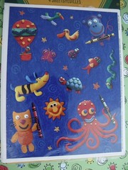 Vintage Hallmark Crayola Stickers 4 Sheets 90s Sealed New Old Stock Pack