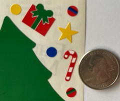 DECORATE THE CHRISTMAS TREE Stickers(17pc)Frances Meyer •Ornaments•Holiday•Gifts