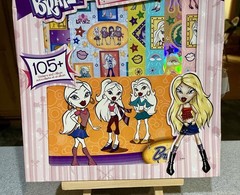 Sandy Lion MGA BRATZ Sticker Bonanza 105+ Stickers and 1 Album NOS damaged box