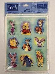 Vintage Disney Winnie The Pooh Sticker Lot 90s Hallmark Scrapbook Sheets