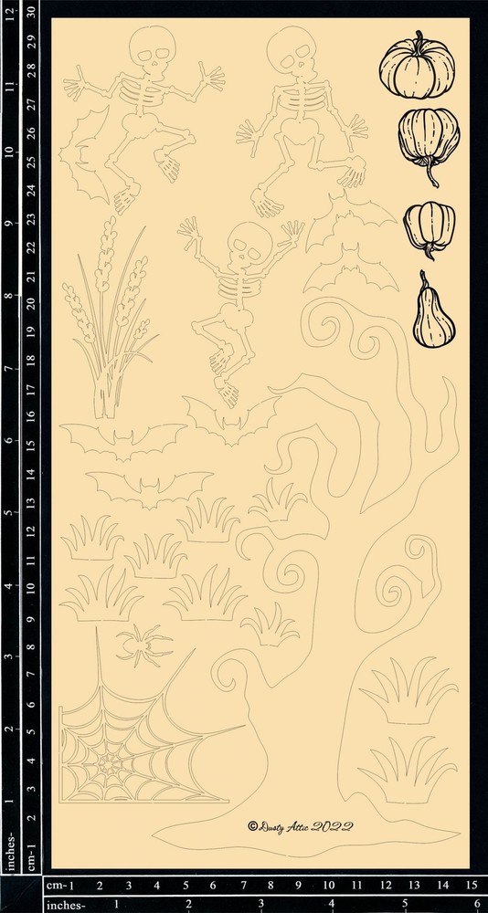 Dusty Attic Halloween Scene Shadow Box Kit – Spooky Tree, DA3220