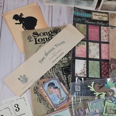 Scrapbook Ephemera Vintage Shabby Chic Victorian Fairy Floral Butterfly Lot #3