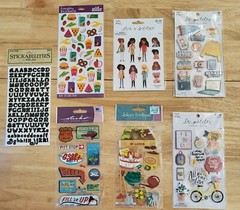 Lot Of 7 New Stickers for Scrapbooking & Crafts Gifts College Road Trip Summer