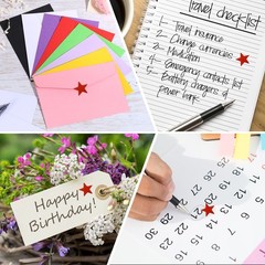 1080 Pcs Star Reward Stickers, 20 Sheet Foil Colorful Sticker, Gold