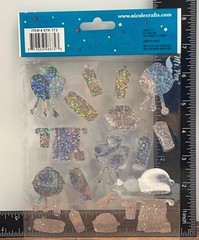 NICOLE STK173 COOK OUT SET OF HOLOGRAPHIC STICKERS GRILL BURGER MUSTARD HOT DOG