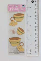 Jolee’s Mixing Bowls & Measuring Spoons Cooking Baking Mini Scrapbook Stickers