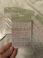 Baby Girl Scrapbook Sticker Lot K&Company Jolee’s Stickopotamus Embellishments