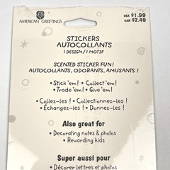 Stickety-Doo-Da SCENTED Whipped Cream Cake American Greetings Stickers 2 Sheets