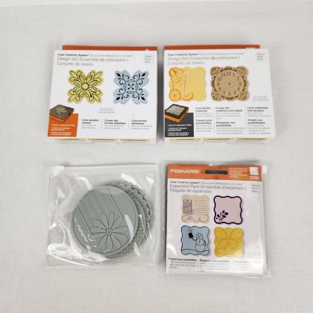 Fiskars Fuse Creativity System Expansion Pack & Design Sets 0110 0189 Circles
